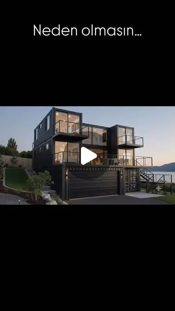 Çok katlı konteyner villa tasarımı